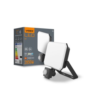 VIDEX VLE-F3-0305B-S Naświetlacz LED z czujnikiem ruchu 30W 2850lm 5000K biała neutralna IP65