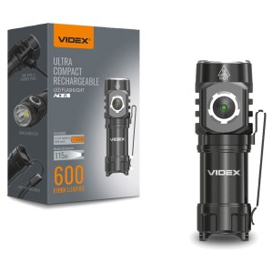 VIDEX VLF-A055 Latarka LED ładowalna 600lm 5700K biała zimna USB-C