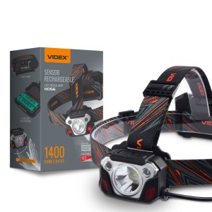 VIDEX VLF-H056 Latarka czołowa czołówka LED 1400lm 6500K biała zimna IP65