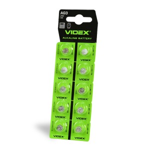VIDEX AG3/LR41/10TB/1.5V Bateria alkaliczna guzikowa AG3 LR41 1.5V 10szt