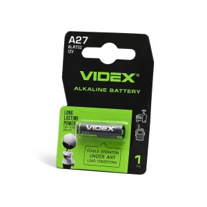 VIDEX A27/1B/12V Bateria alkaliczna A27 12V 26mAh 1szt