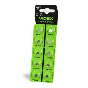 VIDEX AG4/LR626/10TB/1.5V Bateria alkaliczna guzikowa AG4 LR626 1.5V 10szt