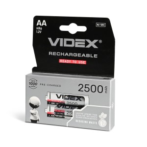 VIDEX HR6/2500/2DB/AA/1.2V Akumulator AA Ni-MH 2500mAh 1.2V 2szt