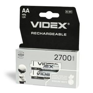 VIDEX HR6/2700/2DB/AA/1.2V Akumulator AA Ni-MH 2700mAh 1.2V 2szt