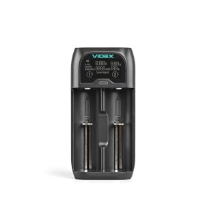 VIDEX VCH-UD200 Ładowarka do akumulatorów USB-C 2 sloty Ni-MH Li-ion LiFePO4