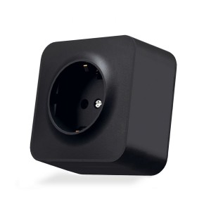 VIDEX VF-BNS21G-BG Gniazdko natynkowe pojedyncze Schuko BINERA IP20 250V 16A czarne matowe