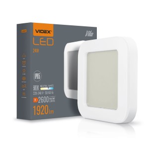 VIDEX VLE-BHFS-245 Plafon LED Bulkhead 24W 1920lm 5000K biała neutralna IP65