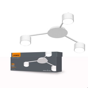 VIDEX VL-SPF20B-W Oprawa sufitowa punktowa 3xGX53 max 30W biała IP20