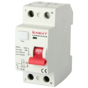 E.NEXT p003005 Wyłącznik różnicowoprądowy PRO 2P 40A 30mA 6kA TYP AC
