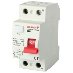 E.NEXT p003013 Wyłącznik różnicowoprądowy PRO 2P 25A 300mA 6kA TYP AC